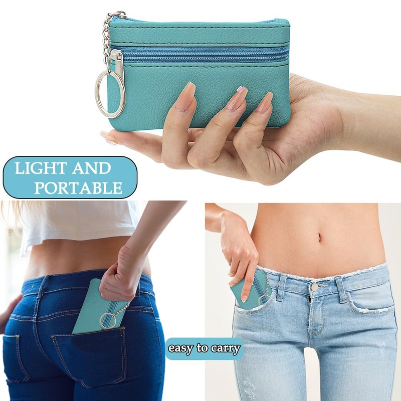 Small Coin Purse, Small Wallet for Woman, Change Wallet, Zipper
