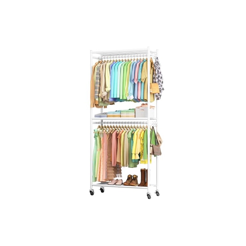 Sakugi Heavy-Duty Clothes Rack - 33.0" x 12.2" x 79.5"