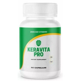 Enriched Vitamins (1 BOTTLE) Keravita Pro - Natural Hair & Nail Growth Formula 60 Capsules