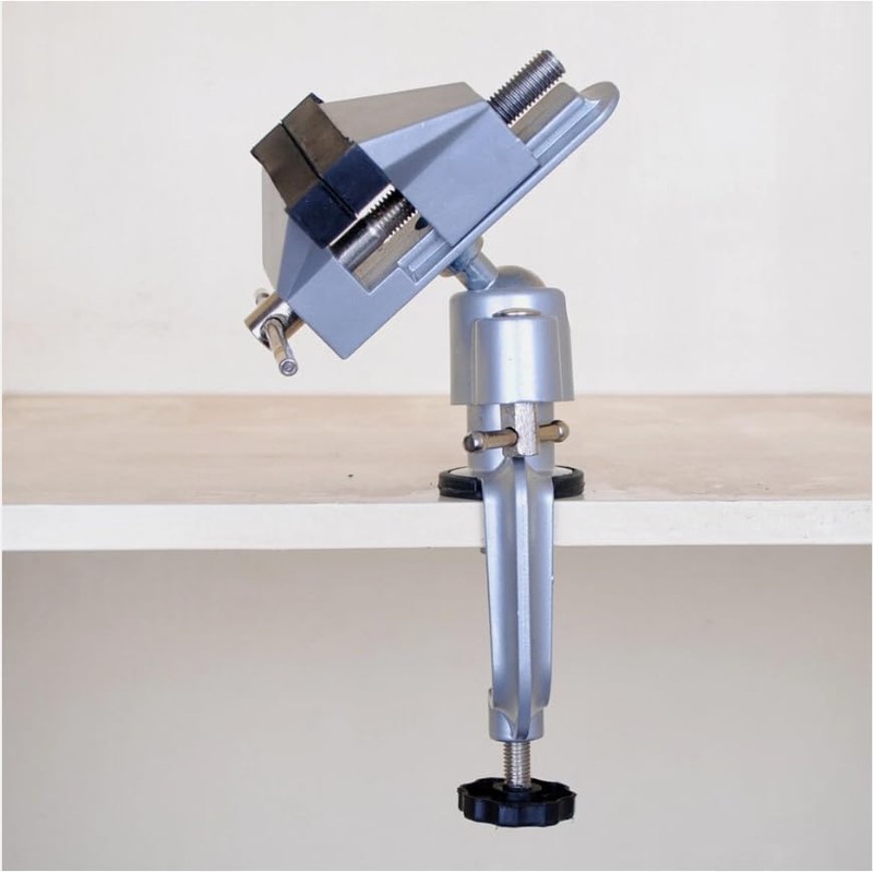 ZONADA 360° Rotating Table Bench Vise Aluminum Clamp for Hobby