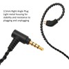 Earbuds Upgrade Cable 0.78mm 2 Pin 3.5mm Elbow Plug Pluggable