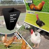 Kisotay Medium Size Chicken Cone, Heavy-Duty Steel Poultry Restraining Cones