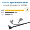 Akasa SATA Cable 6Gb/s Angled 100cm