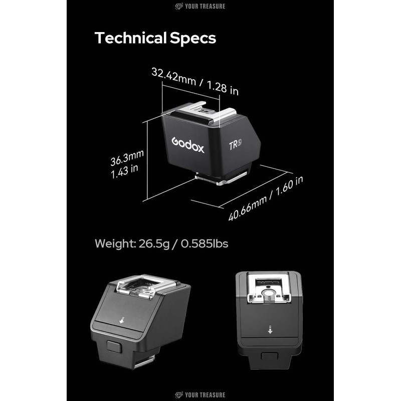 Godox TR-N Nikon TR Hot Shoe Riser TR Adapter TTL
