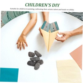 TEHAUX 6pcs Painting Rocks Stones for Arts Crafts for Boys and Girls Creative Projects for Home Decor Garden Decoration