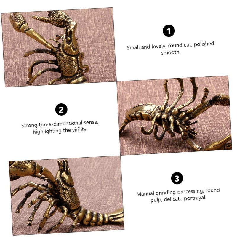 MAGICLULU 1pc Lobster Decor Lifelike Archaize Artware for Home Office