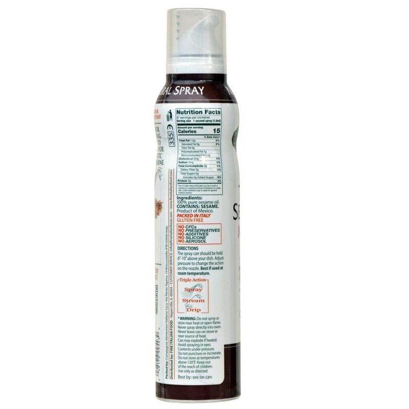 Mantova Toasted Sesame Oil Spray, 5 fl. oz. (Pack of
