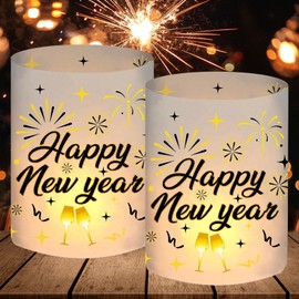 12 Lantern Table Decoration New Year's Eve, Happy New Year Decoration Gold, New Year's Eve Decoration 2025, New Year's Eve Decoration, Children's Party Set, New Year Decoration Party Accessories,