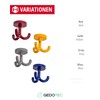 Gedotec Ceiling hook made of plastic, KITA, 1 piece rotating