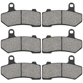 KLWZH Front and Rear Brake Pads for 2008-2018 Harley Touring FLHTCU Ultra Classic Electra Glide/FLHX Street Glide 2008-2015/Road King, Road Glide, Electra Glide, V-Rod, Street Rod, Night Rod