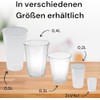 50 Stück Trinkbecher | Eichstrich 0,4l | Bierbecher Plastikbecher Einwegbecher