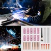 Wisamic TIG Welding Accessories Wear Parts Set 36 Pieces, Clamping