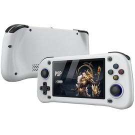 2025 New Retro Game Console,Portable Handheld Video Game Console ，4.3 inch IPS Screen with 128GB Card 20000 Games,20+ emulators& Linux System (White, 128)