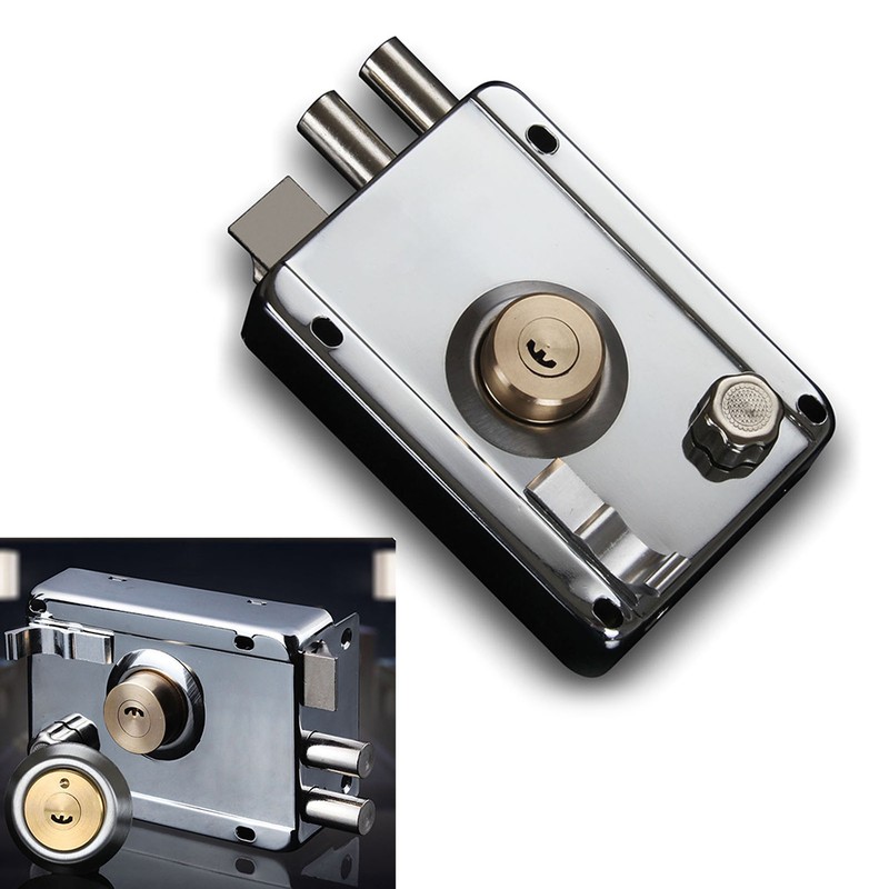 Exterior Gate Lock Stainless Steel Copper Lock Core Left Open