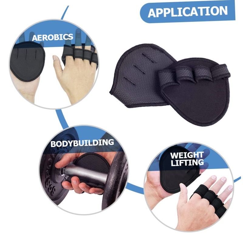 BESPORTBLE 3 Pairs Gym Gloves for Weightlifting Palm Pads Lifting