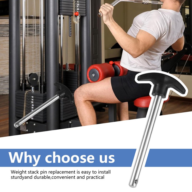 Gym Pin Weight Stack Pin, Heavy Duty T-Shaped Drop Set