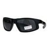 PASTL Nitrogen Mens Polarized Lens Sunglasses Wrap Around Rectangle UV400
