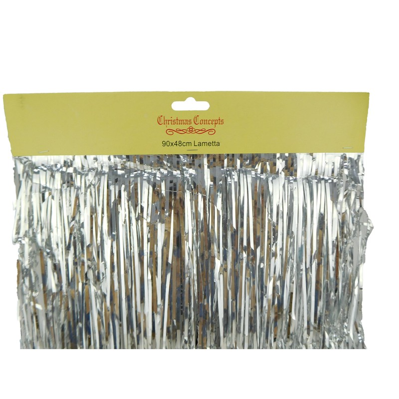 Christmas Concepts® Shiny Lametta - Christmas Tree Decorations (Silver)