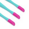 IVON 3pcs Cuticle Trimmer Pusher, Rubber Tip Soft on Nail