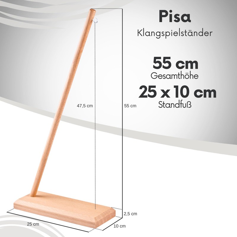 Zaphir Sunray Summer Wind Chime with Stand - Pisa Chime