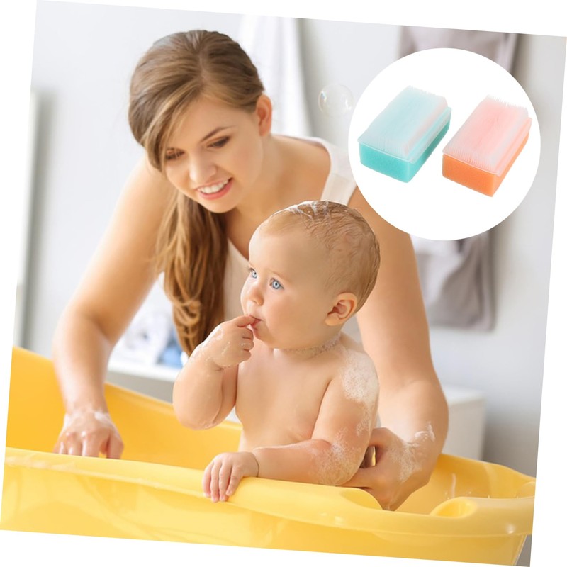 ORFOFE Soft Baby Bath Brush Sensory Scalp Care Hand Bath
