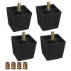 Sopicoz 2 inch Sofa Legs Plastic Feet for Furniture Legs