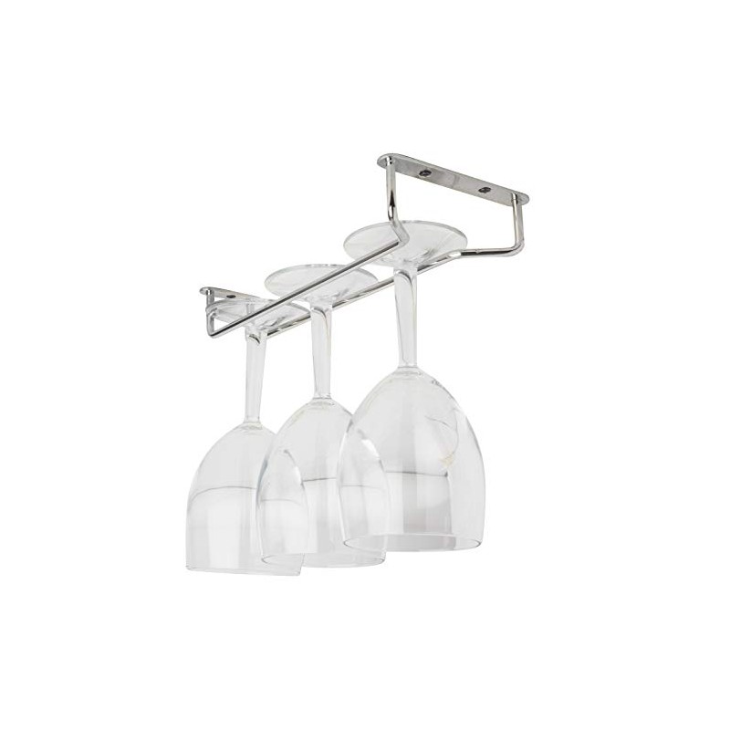 Glass Hanger 10" CHROME c/w 3 screws