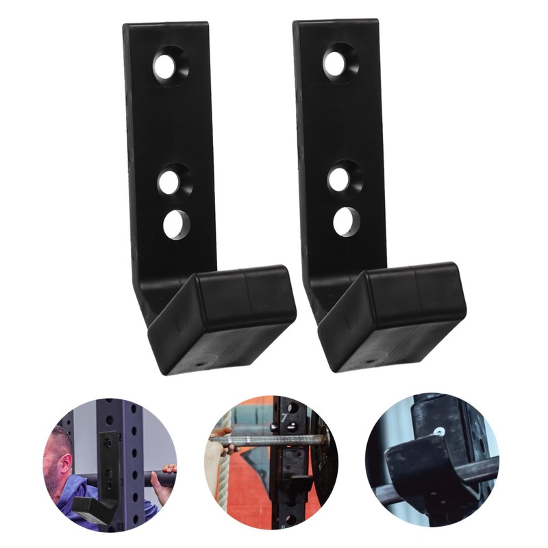 Kisangel 2Pcs Professional Barbell Mounted Storage for Dumbbells Space Saving