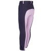PFIFF Elisa - Pantaloni da Equitazione per Bambini, Blu (Blu/Lilla),