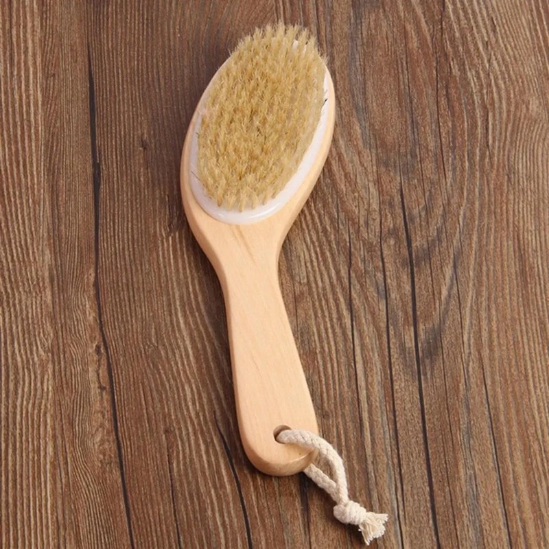 Cepillo Corporal de Bambú para Exfoliación en Seco y Masaje