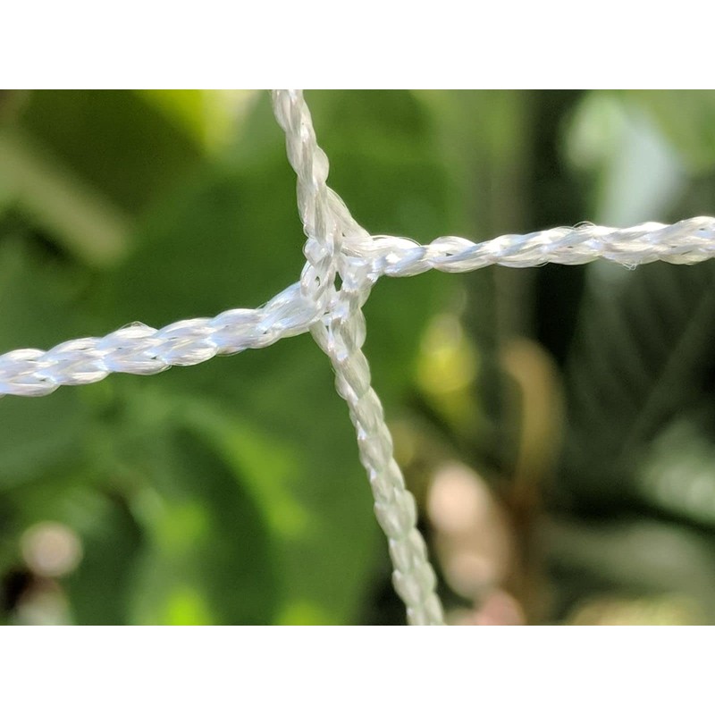 247Garden 6X200FT All-Season Trellis Netting w/ 6in Square Mesh (White,