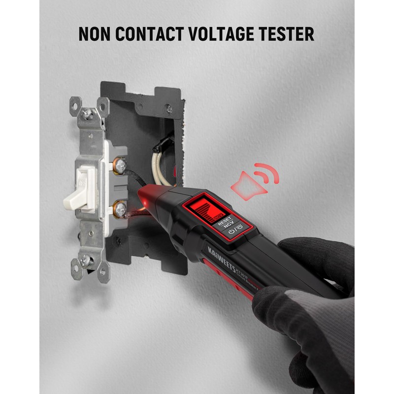 KAIWEETS Circuit Breaker Finder with LCD Display, GFCI Outlet Tester,