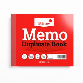 Silvine Duplicate Memo Book - Numbered 1-100 with index sheet (102 x 127mm)
