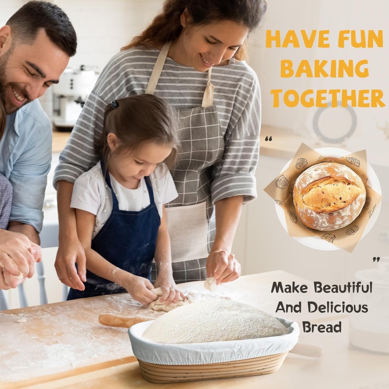 Cast Iron Dutch Oven for Bread Baking, With Banneton Bread