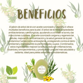 Jabón Orgánico Vitality Shop Árbol Aceite Ozonizado Vitamina