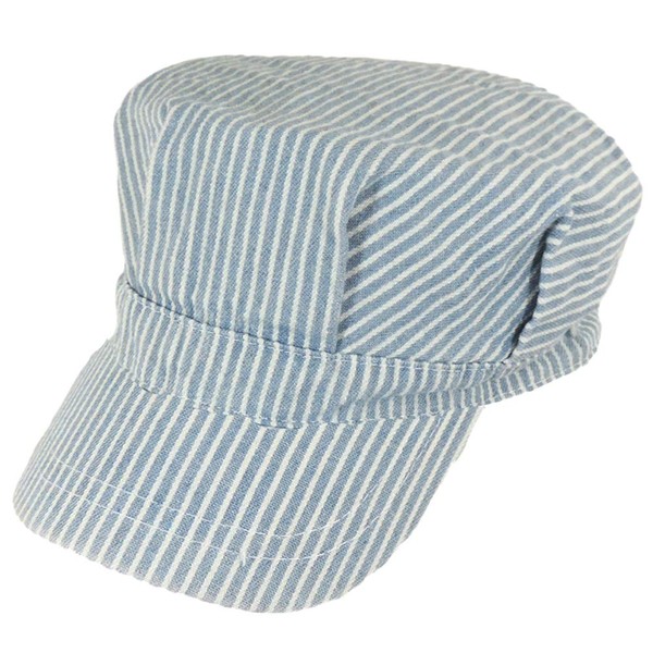NOVELTY GIANT WWW.NOVELTYGIANT.COM Blue Striped Child Train Engineer Hat Toddler