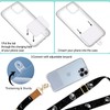 Piefly Phone Lanyard Crossbody Wrist Strap, Black Lunar Eclipse Moon