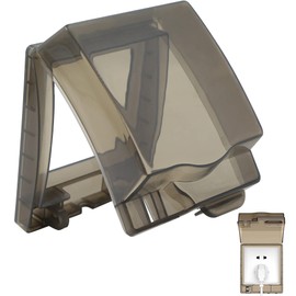 Wall Switch Socket Switch Waterproof Socket Protector - Socket Cover Transparent Plug Waterproof Box Splash Guard Cover Outdoor Sockets Waterproof Plastic (Transparent)