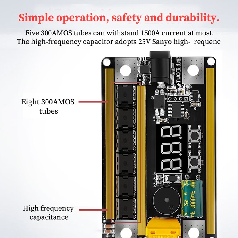 99 Gears of Power Adjustable Mini Spots Welding Machine Control