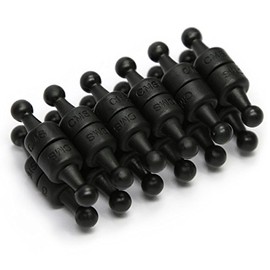 CMS Magnetics - (24-Pack Small NeoPin Black) Strong Neodymium Magnetic Push Pin for Dry Erase Whiteboards, Bulletins, Calendars, Refrigerator, Office, Kitchen, School, Classroom