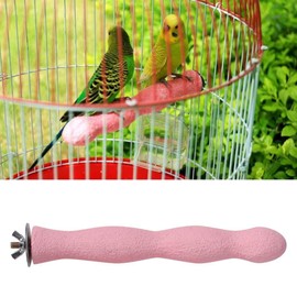 Bird Perches Rough Bird Grinding Perch Bird Cage Perches Stand Stick for Budgie Parakeet Cockatiel Macaw African Grey(L)