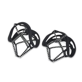 Snow Spikes for Shoes, Non-Slip Ice Traction Studs, Stainless Steel Springs and Rubber Bands, Adjustable and Portable Shoe Handles, Suitable for Climbing Lovers, EU 35-43, Lightweight
