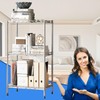3-Tier Wire Shelving Unit, 1000 lbs Capacity, Adjustable Metal Storage