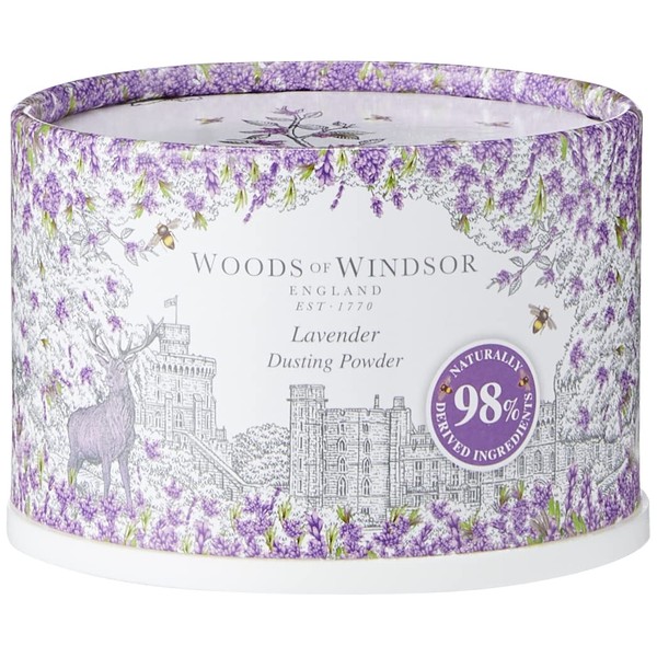 Woods Of Windsor Lavender Body Dusting Powder With Puff for