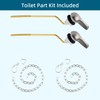 Hygie Rinse 2PCS Universal Metal Toilet Handle Replacement Kit Side