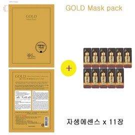 The Who Receive 11 sheets of The Whoo Jasaeng Essence samples with the purchase of a Gold Mask Pack, 1 pack, 1 pack / 골드마스크 팩 구매시 더후샘플 자생에센스 11장증정, 1개, 1개입