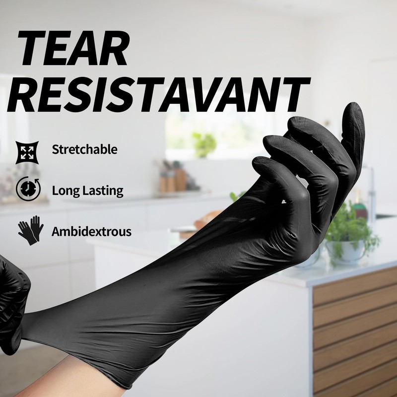 Basic Disposable Medical Synmax Vinyl Exam Gloves- 4 mil Safty