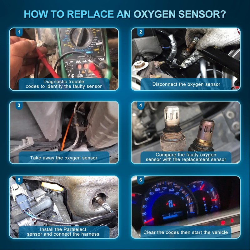 Partselect Set of 2 Oxygen O2 Sensor Upstream Downstream Replacement