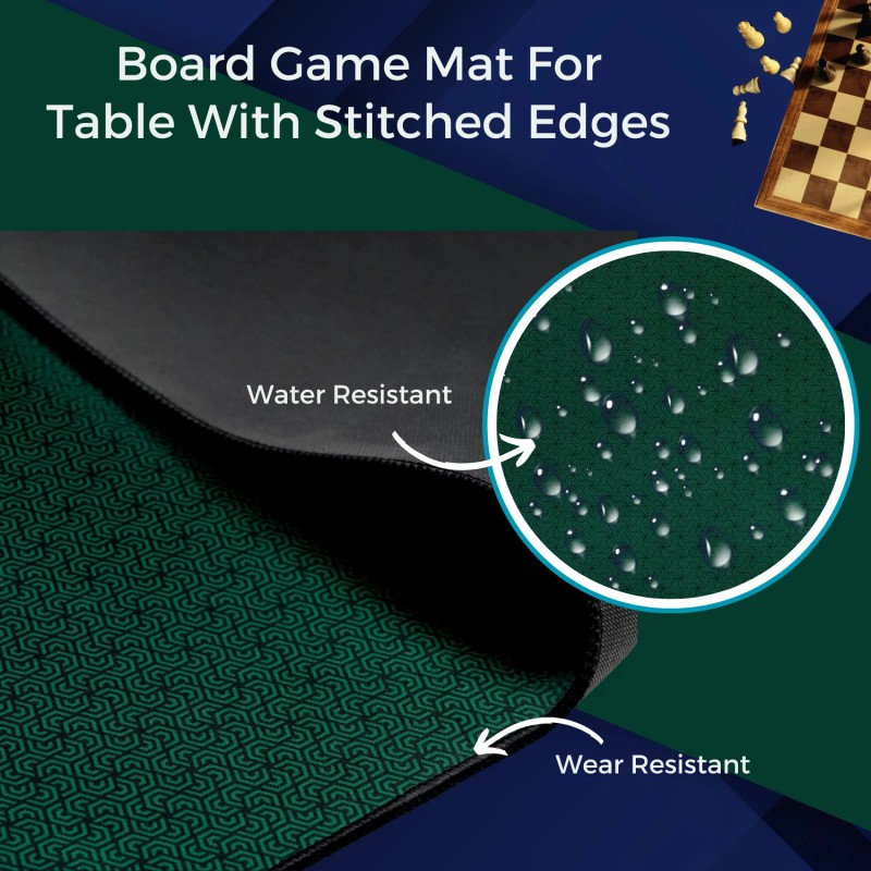 Feltectors Board Game Mahjong Neoprene Mat Card Table Cover 73x31.5"