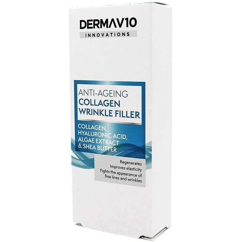 Derma V10 Anti-Ageing Collagen Wrinkle Filler With Hyalauronic Acid, Algae